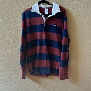 Men’s Striped Patagonia Long Sleeve Shirt